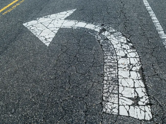 Turning left